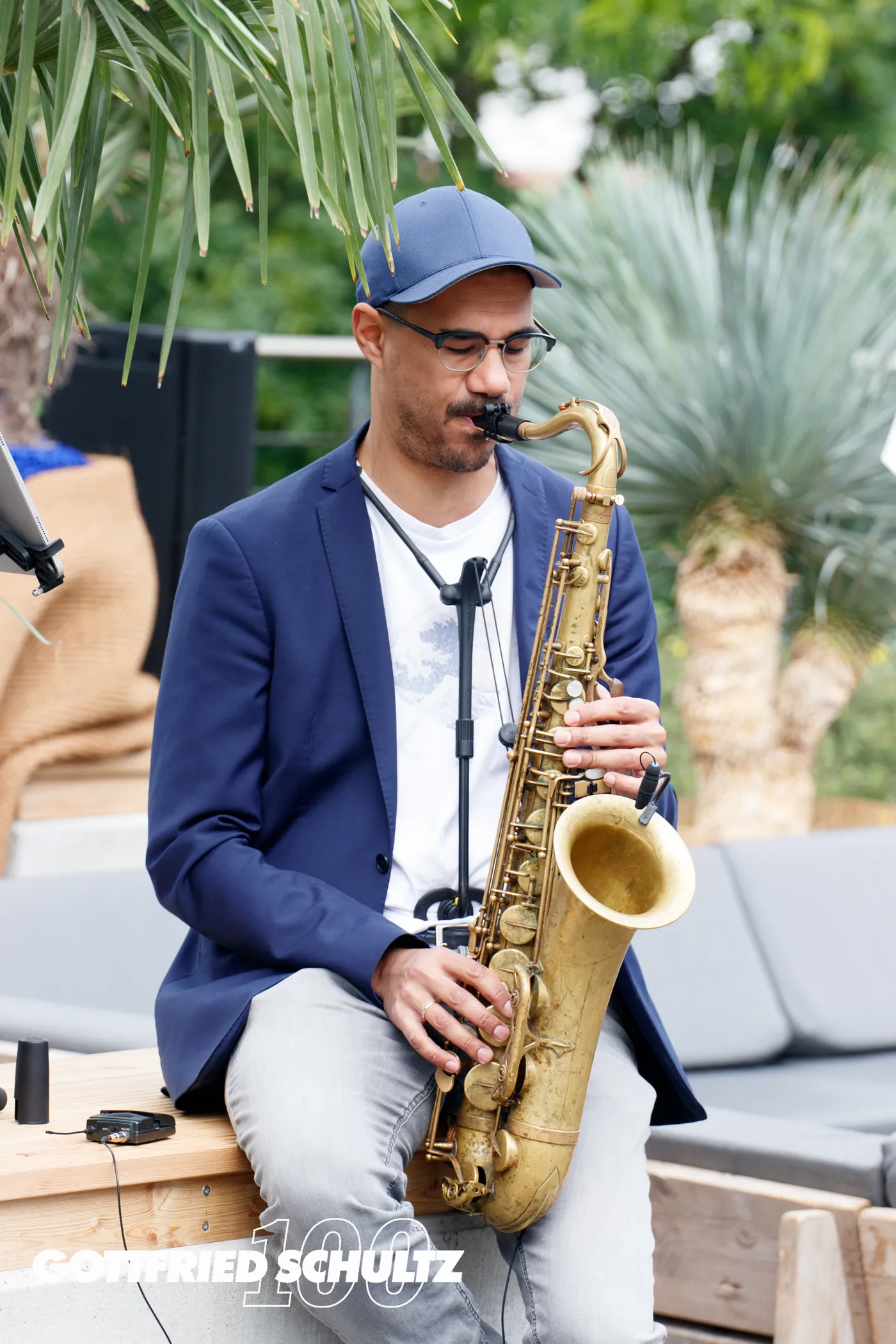Live-Saxophonist als Showact